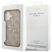iPhone 17 - Guess Metal Logo Gold Case, Pink GUHCP17S4GMGCPI – Bild 8