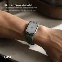 RPD Vela Cinturino Sport Nylon Intrecciato Parachute per Apple Watch 38/40/41/42mm - Verde Oliva – Bild 4