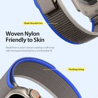 Apple Watch - DUX YJ Version Strap - 42mm/44mm/45mm/46mm(10.Gen)/49mm Blue-Grey – Bild 6