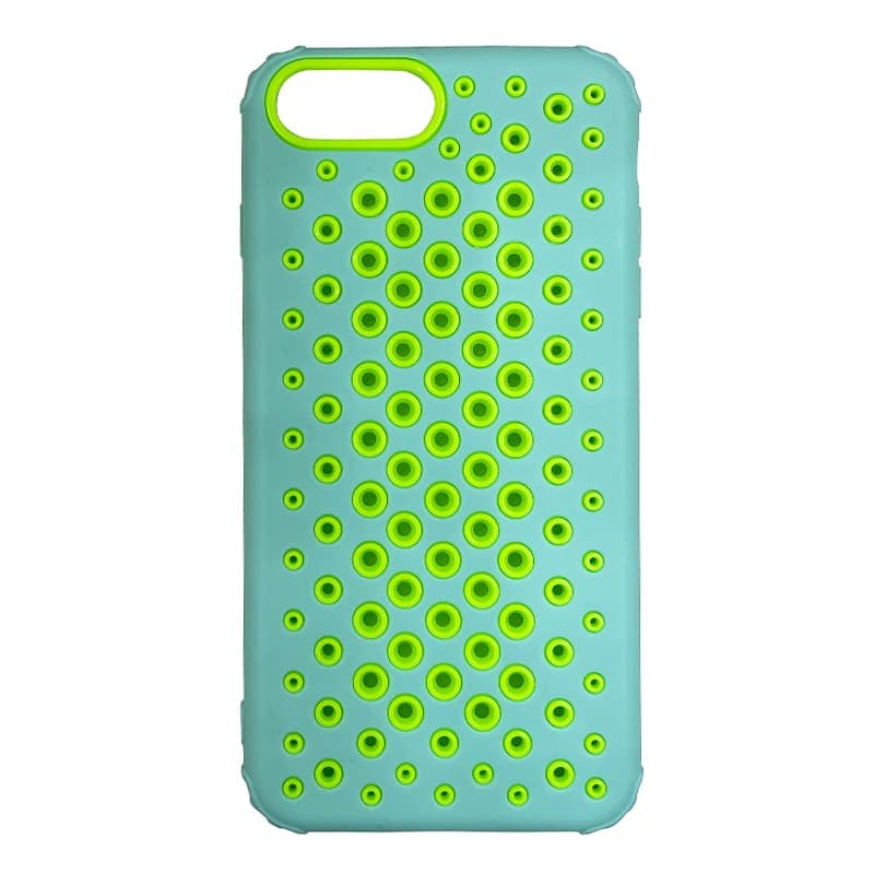 iPhone 7/8 Plus - Custodia traforata turchese