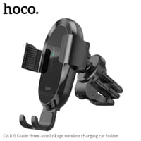 Hoco CA105 Supporto per auto di ricarica wireless con collegamento a tre assi, nero – Bild 4
