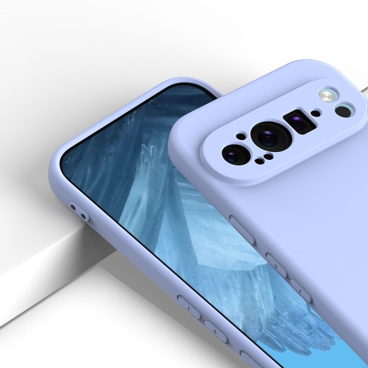 Google Pixel 9 Pro - Silikon Schutzhülle, Lila – 4