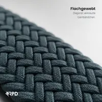 RPD Magnos Magnet Armband Nylon Geflochten für Apple Watch 44/45/46/49mm - Regenwaldgrün – Bild 2