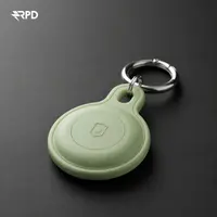 AirTag Keychain - RPD Silicone Case with Shield Emblem, Green – Bild 3