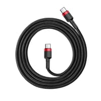 Baseus - Cafule - Type-C PD2.0 60W fast charging cable, 1m, red + black (CATKLF-G91) – Bild 5