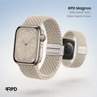 RPD Magnos Magnet Armband Nylon Geflochten für Apple Watch 44/45/46/49mm - Polarstern – Bild 5