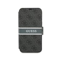 iPhone 13 Pro - Guess Book Case Stripe Black - GUBKP13L4GDGR – Bild 1