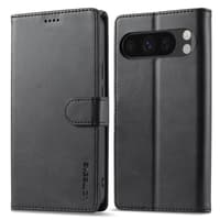 Google Pixel 10 Pro XL - LC.IMEEKE Wallet Etui mit 3 Kartenfächern & Magnetverschluss, schwarz – Bild 1