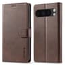 Google Pixel 10 / 10 Pro - LC.IMEEKE Wallet Etui mit 3 Kartenfächern & Magnetverschluss, Braun