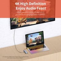ROCK 10-in-1 USB-C hub - HDMI, VGA, RJ45, 3×USB 3.0, card reader, gray – Bild 5