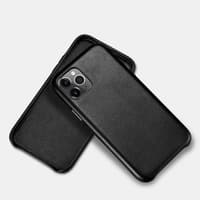 iPhone 11 Pro Max - iCarer coque arrière en cuir véritable noir (RIX1120-BK) – Bild 2