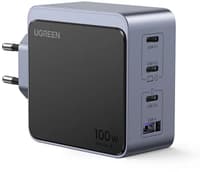 Ugreen - Nexode S GaN Fast Charger, 100W, 4-port (3x USB-C / 1x USB-A), black – Bild 6