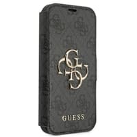 iPhone 13 Pro - Guess Book Case Metal Logo Grey GUBKP13L4GMGGR – Bild 2