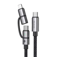 McDodo - USB-C to USB-C & Lightning, 1.2m, black – Bild 2