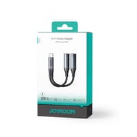 Joyroom - SY-C03 2-in-1 Audio Adapter (Type-C to 2x Type-C), 60W, Black – Bild 6