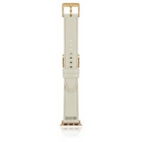 Apple Watch - Leather strap (38/40/41mm) - White with gold buckle – Bild 1