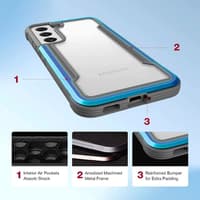 Samsung Galaxy S23+ - Raptic/X-Doria Defense Shield Case mit iridescent Rahmen – Bild 6