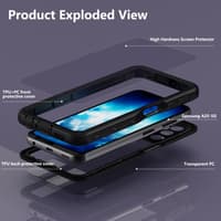 Samsung Galaxy A25 - Redpepper IP68 SAM Series Wasserdichtes Outdoor Case, schwarz – Bild 3