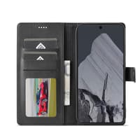 Google Pixel 10/10 Pro - LC.IMEEKE Wallet Etui mit 3 Kartenfächern & Magnetverschluss, schwarz – Bild 6