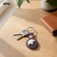 AirTag Schlüsselanhänger - RPD Case im gewebten Twill-Look, Weinrot – Bild 5