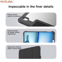 iPad Air 11 (M2/M3/M4)/Air 10.9/iPad Pro 11 (2018-2022) - Mutural Rugged-Pro Stripe Sleeve, Orange – Bild 5