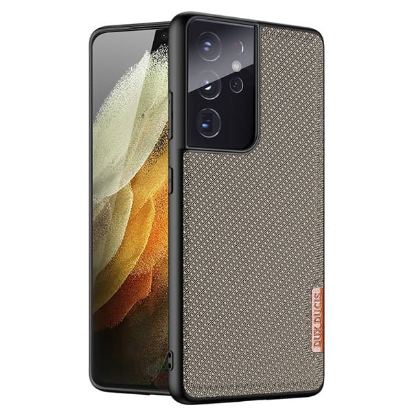 Samsung Galaxy S21 Ultra - DUX DUCIS Fino Case, Backcase TPU, olivgrün