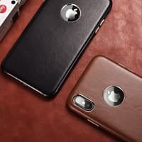 iPhone X/XS - Luxury genuine leather Xoomz XYPIX003-BN, dark brown – Bild 4