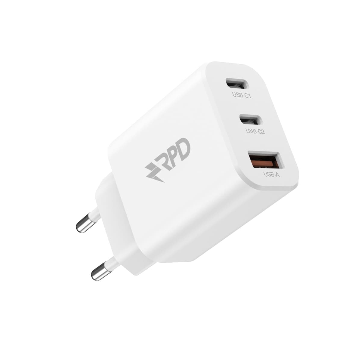 RPD - 30W Turbo Triple Charger Adapter - 2 x USB-C 1 x USB-A (dual)