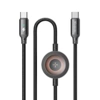 McDodo - 2 in 1 USB-C Kabel für iPhone & Apple Watch 60W, 1.5m, Schwarz – Bild 1