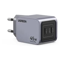UGREEN - USB Fast Charger Nexode Pro 45W, Dual USB-C, GaN, Gray – Bild 2