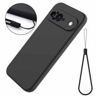 Google Pixel 9 - Silicone protective case, black – Bild 4