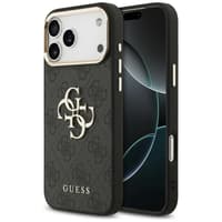 iPhone 17 Pro Max - Metal Logo Gold Case, Black GUHCP17X4GMGCGR – Bild 1