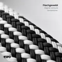 RPD Magnos Magnetic Strap Nylon Braided for Apple Watch 38/40/41/42mm - Z-Pattern Black/White – Bild 2
