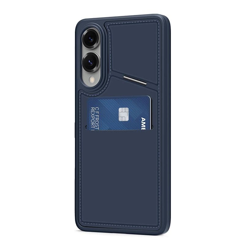 Dux Ducis - Galaxy S25 Edge - Rafi II Magnetische Hülle mit Kickstand & Kartenfächern, Blau