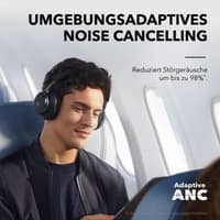 Anker Soundcore Space One - NoiseCancelling Kopfhörer - USB-C - 40H Playtime - Schwarz – Bild 3