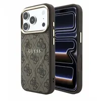 iPhone 18 Pro Max / 17 Pro Max – Guess Hülle aus PU-Leder mit MagSafe, Braun GUHMP18XP4MSEGCW – Bild 1