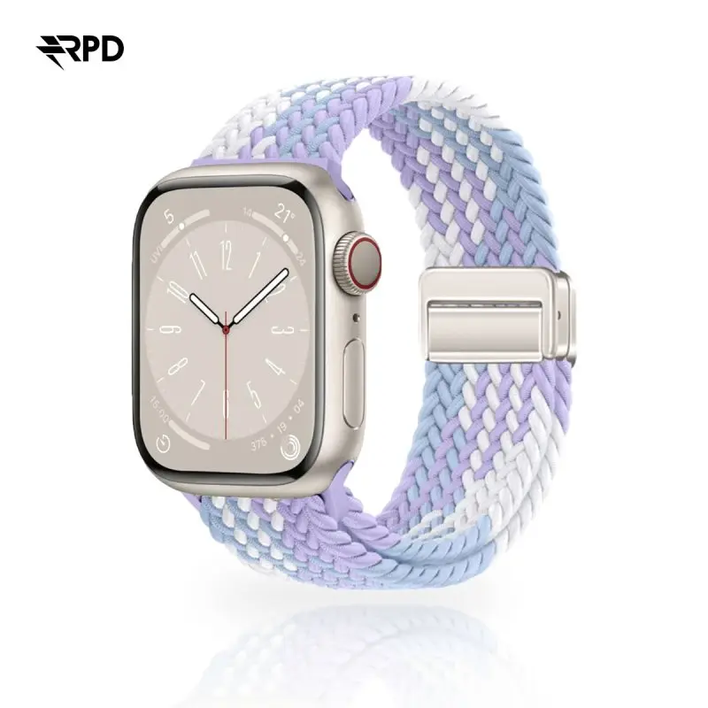 RPD Magnos Magnet Armband Nylon Geflochten für Apple Watch 38/40/41/42mm - Pflaume