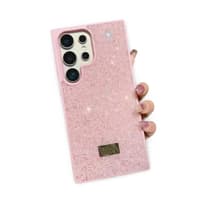 Samsung Galaxy S23 - Diamonds Kunststoff Glitzerhülle in rosa – Bild 1