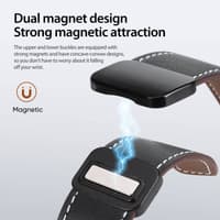 Apple Watch - DUX Gadget Series genuine leather wrist strap (42MM-49MM), YA version, black – Bild 9