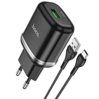 HOCO Single port QC3.0 charger set with USB-C cable (N3) – Bild 1