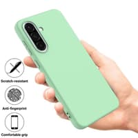 Samsung Galaxy A56 - Silikon Etui, grün – Bild 2