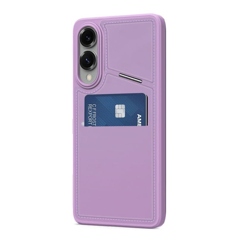 Dux Ducis - Galaxy S25 Edge - Rafi II Magnetische Hülle mit Kickstand & Kartenfächern, Purple