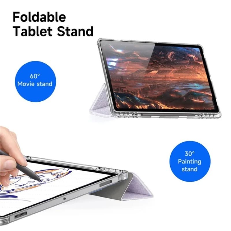 Samsung Galaxy Tab S9 FE Plus / S9 Plus / S10 Plus - Dux Ducis Unid Series, aufstellbares Flip-Etui, Violett – 2