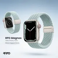 RPD Magnos Magnetic Strap Nylon Braided for Apple Watch 38/40/41/42mm - Pale Mint – Bild 5