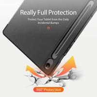 Samsung Galaxy Tab S10 FE/S9 FE - Dux Ducis Domo Series, aufstellbares Flip-Etui, schwarz – Bild 5