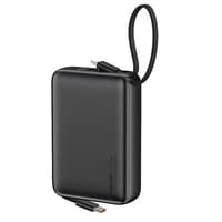 Recci RPB-P63 20000mAh Power Bank, 22.5W Fast Charging with Built-in USB Type-C Cable, Silver – Bild 1