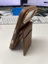 iPhone Air - Custodia RPD Magsafe con portafoglio magnetico e funzione stand, marrone – Bild 2