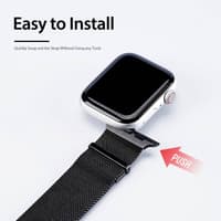 Apple Watch - DUX Milanese Version Strap - 42mm/44mm/45mm/46mm(10.Gen)/49mm, Black – Bild 5