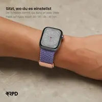 RPD Magnos Cinturino Magnetico Nylon per Apple Watch 44/45/46/49mm - Lavanda – Bild 4