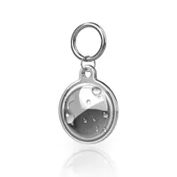 AirTag Schlüsselanhänger - RPD TPU Case, wasserabweisend, transparent, Schwarz – Bild 1